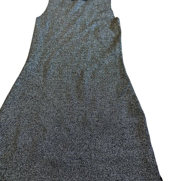 House of Harlow 1960 Silver Glitter Sheath Dress Mock Neck Party Size Small - Picture 4 of 12